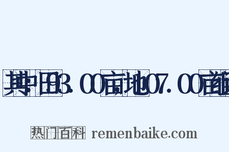 其中：田93.00亩，地107.00亩组词是什么意思的图片